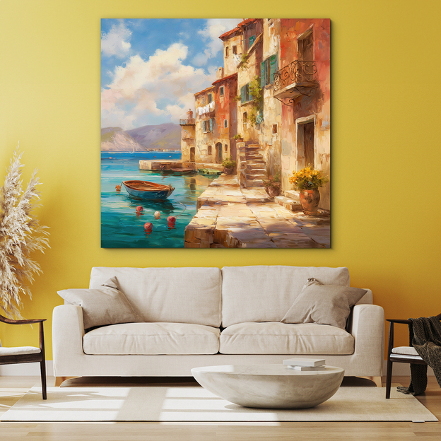 Wooden picture - Picturesque coast