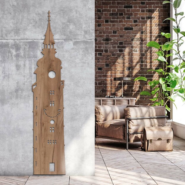 Vyrezávaný obraz - Mestská veža Trnava