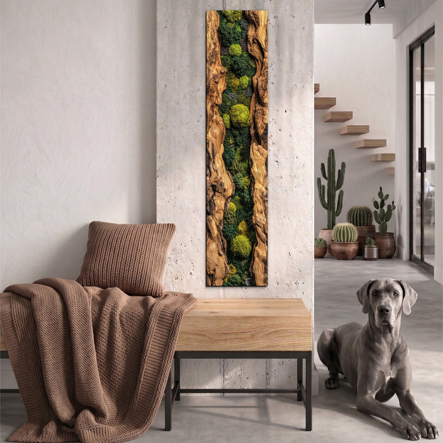 Dekoratív panel - Moha a fa ölelésében