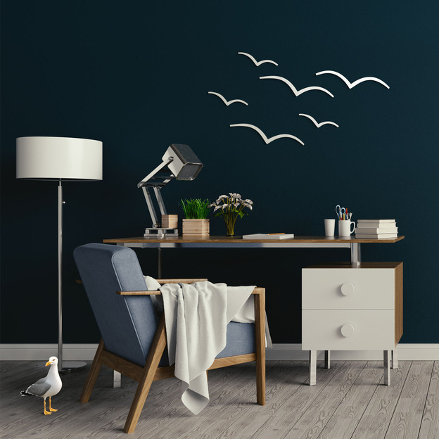 Wooden Stickers - Seagulls