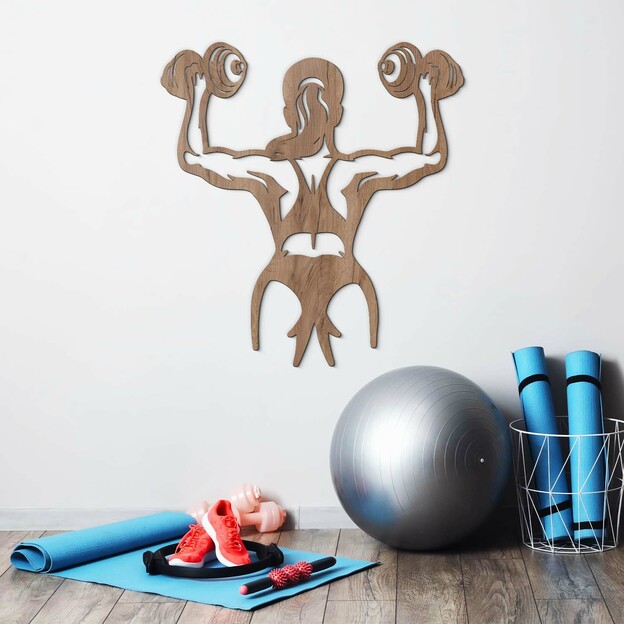 Gift for Sportswoman - Wooden Wall Art of Woman