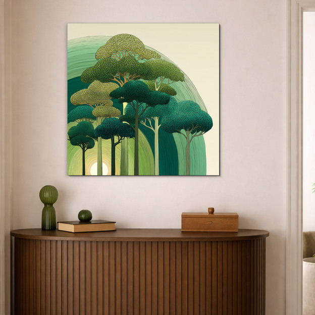 Moderný umelecký obraz - Dotyk lesa