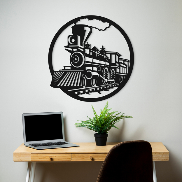 Wooden Wall Art - Train