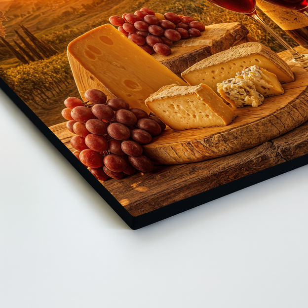 Colorful wooden picture - Tuscan sun