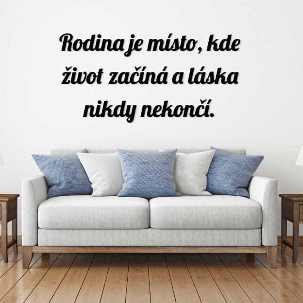 Nálepka na zeď - český citát