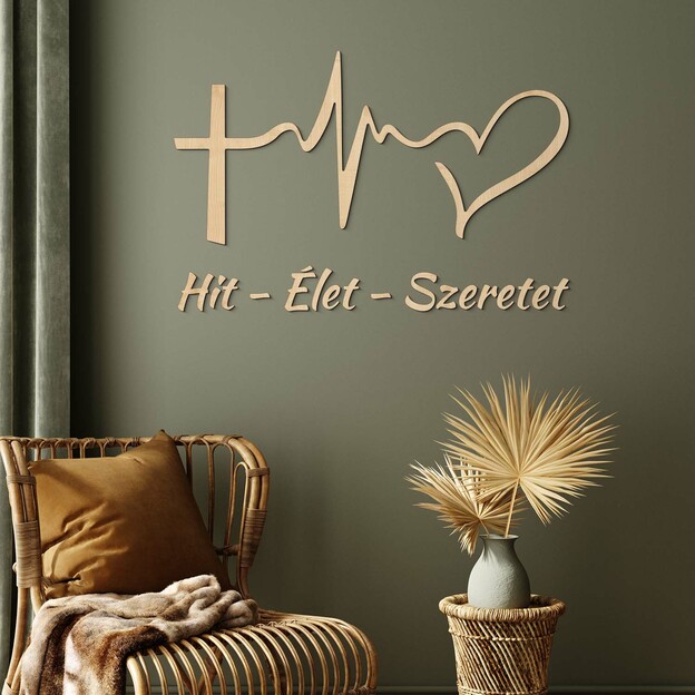 Rövid fali idézet - Hit, Élet, Szeretet