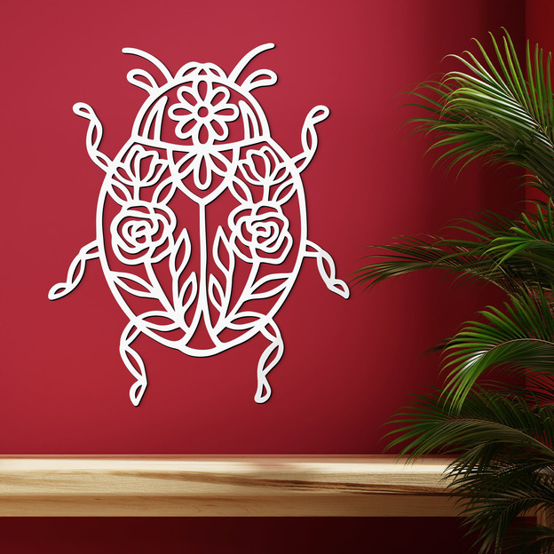 Carved 3D image - Ladybug