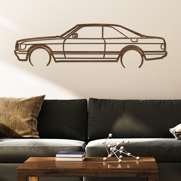 Wooden Wall Art - Mercedes 500 SEC