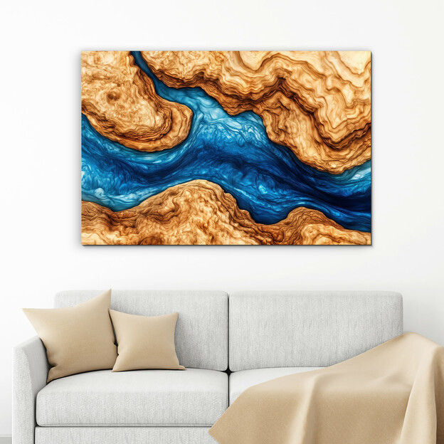 Resin art - Luxury imitation on wood