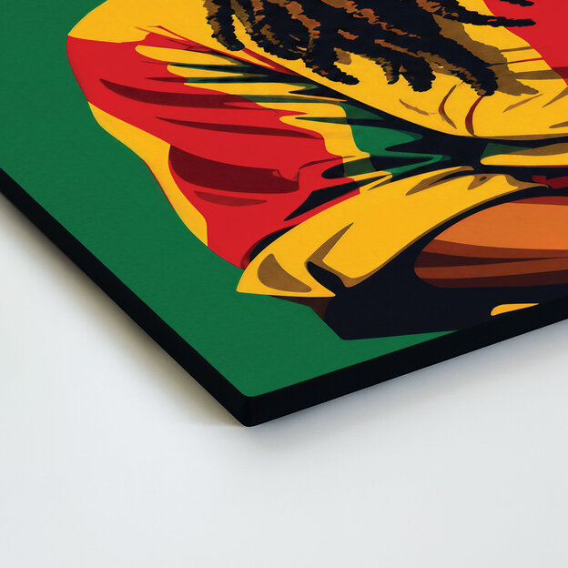 Színes reggae kép - Bob Marley
