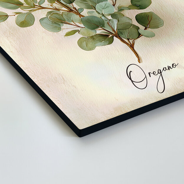 Dřevěný obraz bylinky do kuchyně - Oregano