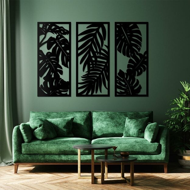 3-piece Wooden Decoration - Monsters