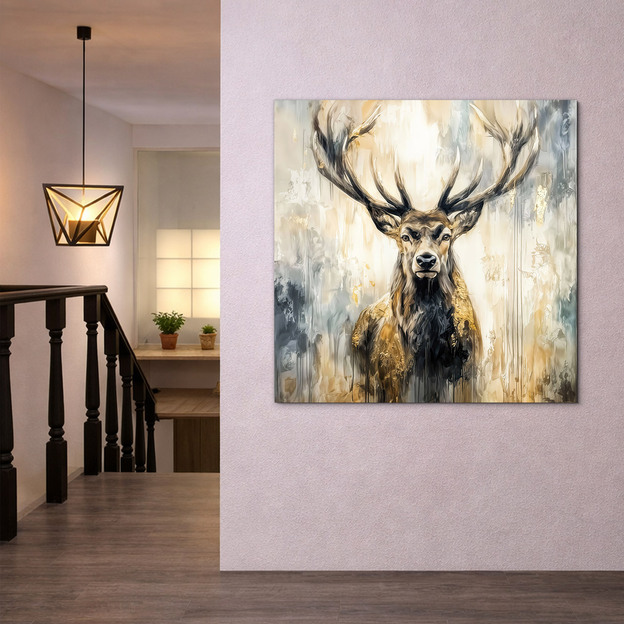 Image - Painted deer with antlers
