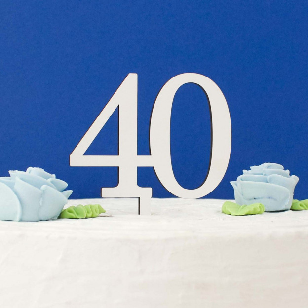  Čislica do torty z dreva 40 