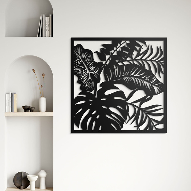 Wooden Wall Art - Plant Leaves