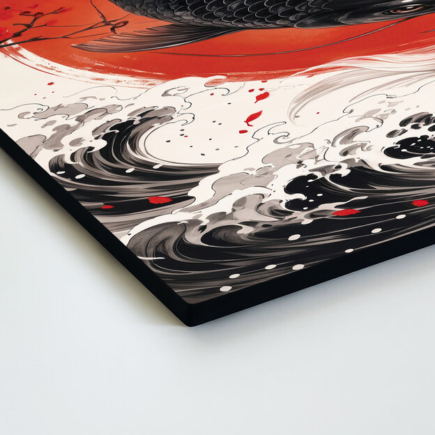 Japán Jin Jang kép - Koi pontyok