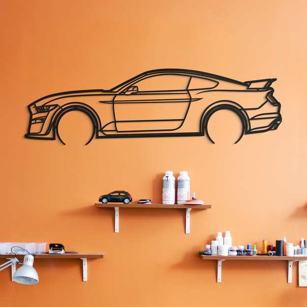 Wooden Wall Art - Car Shelby GT500