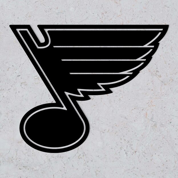 Wooden Hockey Logo - St. Louis Blues