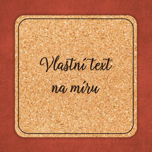 Podložka pod sklenici s vlastním textem 