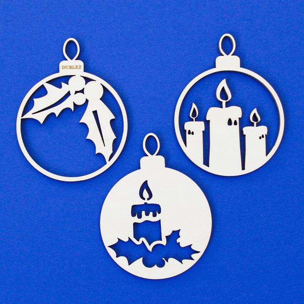 Tradičné vianočné gule - Set (3ks)