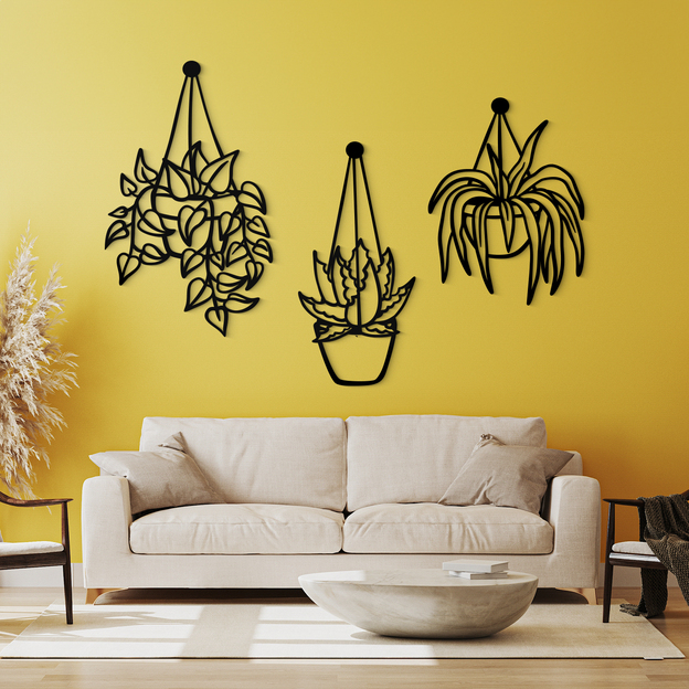 Wooden 3D Wall Art - Flowers