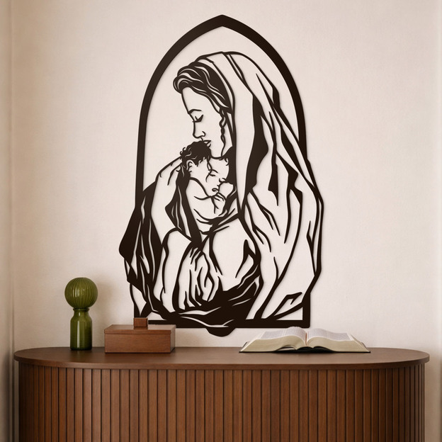 Wooden Wall Art - Virgin Mary