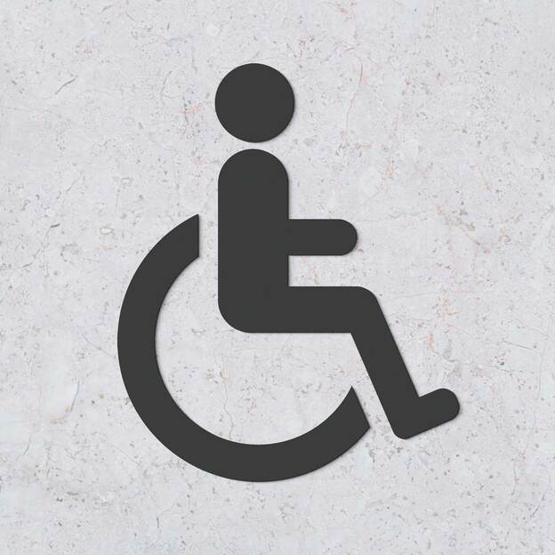 Wooden Door Sign - Disabled