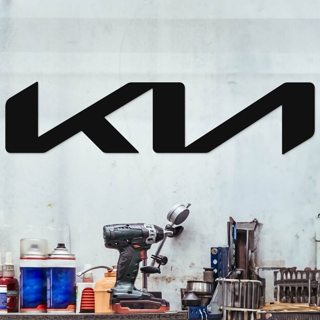 Wooden Sticker for the Wall - Kia Brand