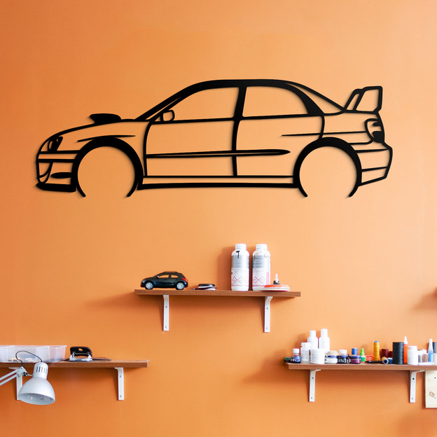 Tablou din lemn pentru perete - Subaru Impreza
