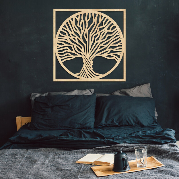 Wooden Tree of Life on the Wall - Fylax