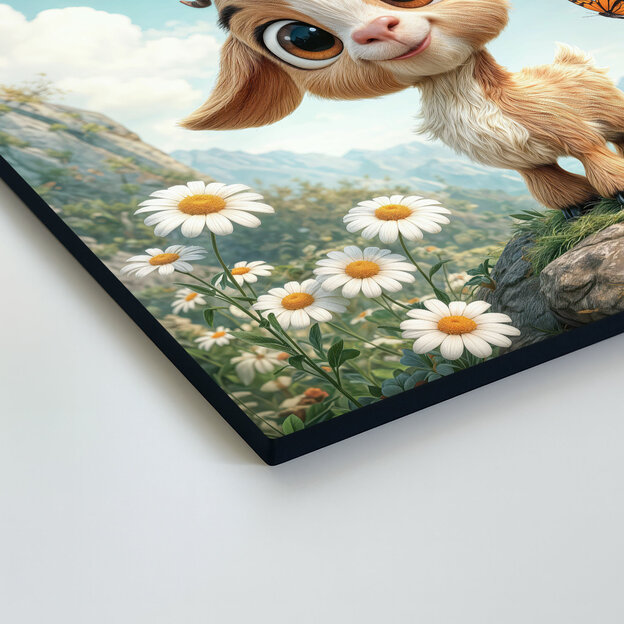 Detský farebný obraz - Kozliatko na horskej lúke