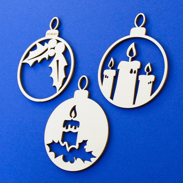 Tradičné vianočné gule - Set (3ks)