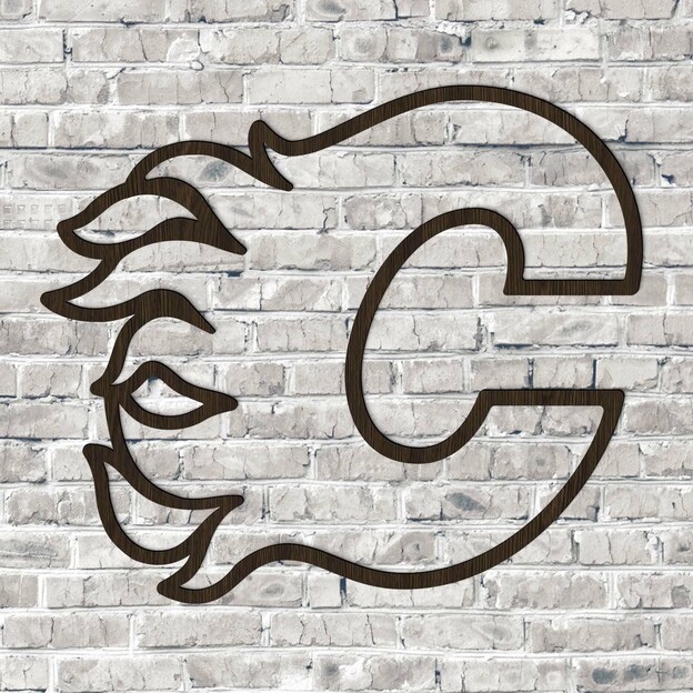 Wooden Hockey Logo - Calgary Flames