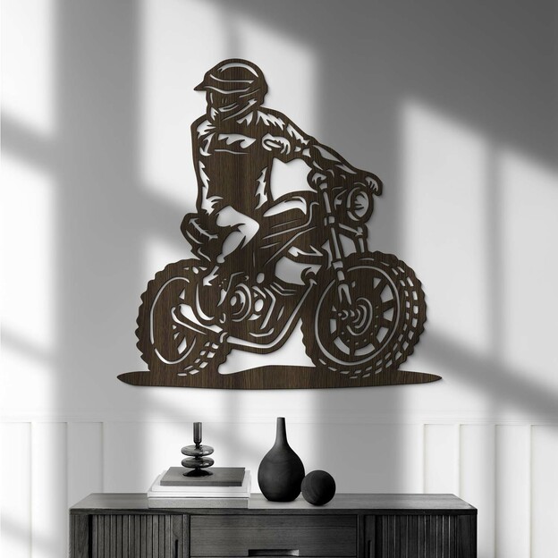 Wooden Wall Art - Motorcycle