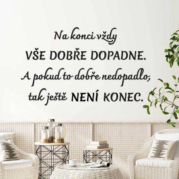 Motivační citát o životě na zeď