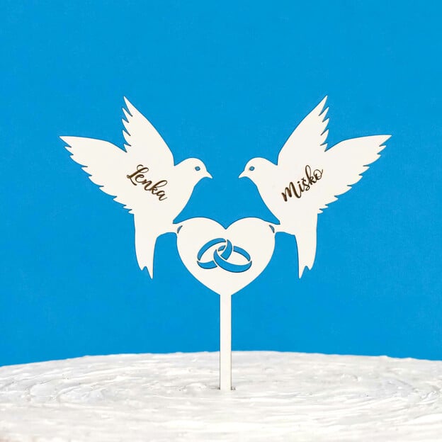 Fa tortadísz - Galambok