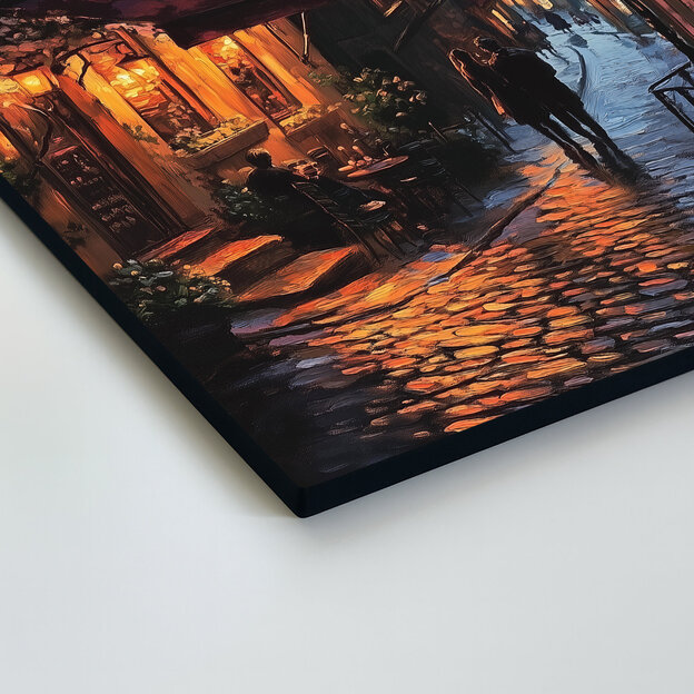 Romantic picture for the wall - Night walk in the city