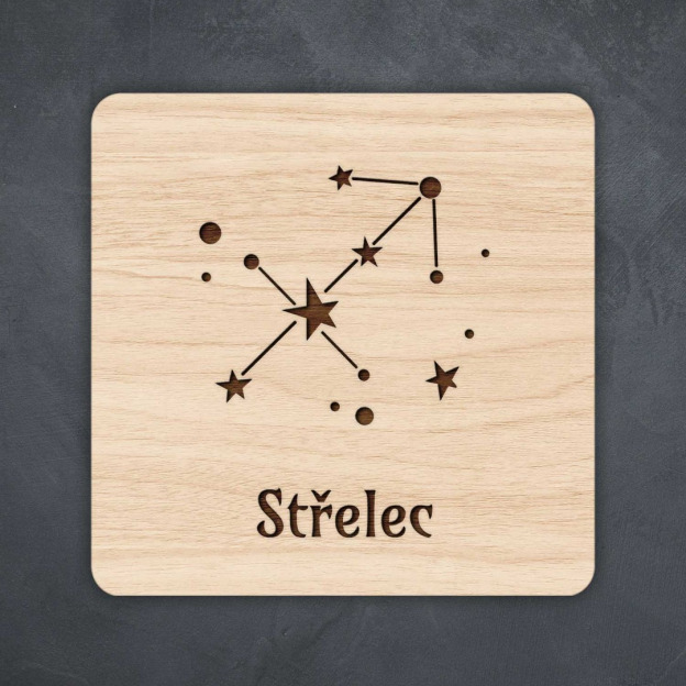 Podložka pod pohár - Znamení Střelec