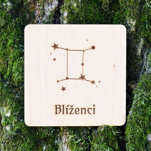 Levný dárek - podložka pod sklenice - Blíženci