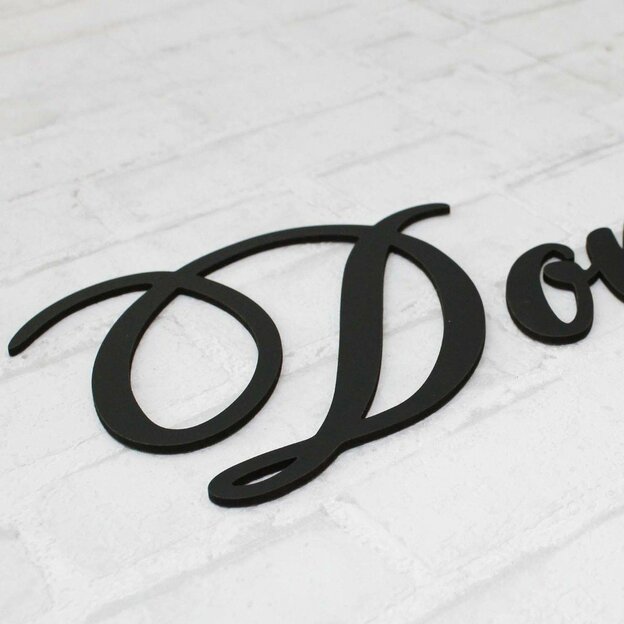 Nálepka na zeď - Český nápis - Náš domov