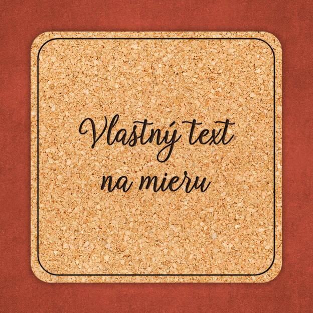 Podložka pod pohár s vlastným textom