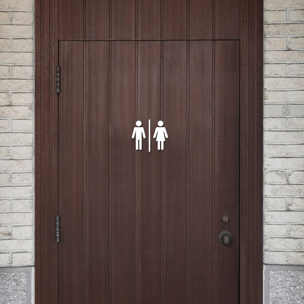 Wooden Pictograms for WC - Men / Women