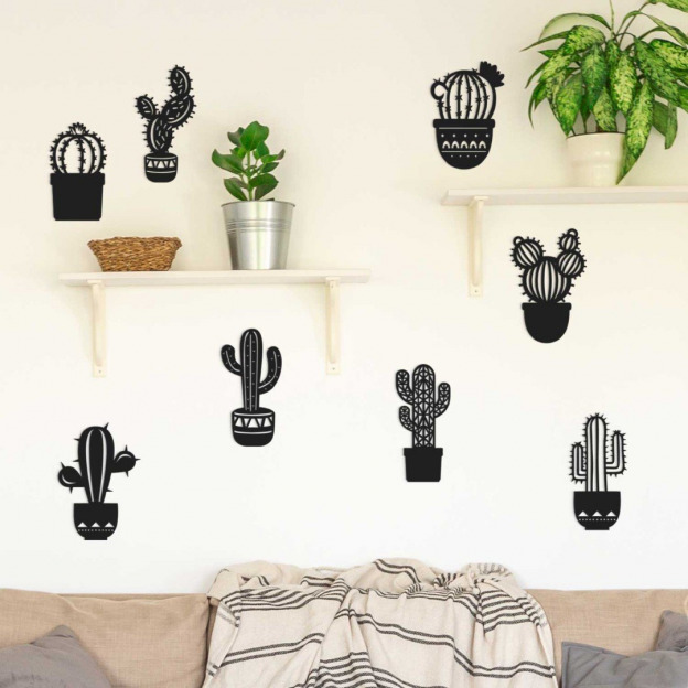Multi-part Wall Sticker - Cactus