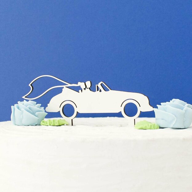 Svadobný zápich do torty - Auto
