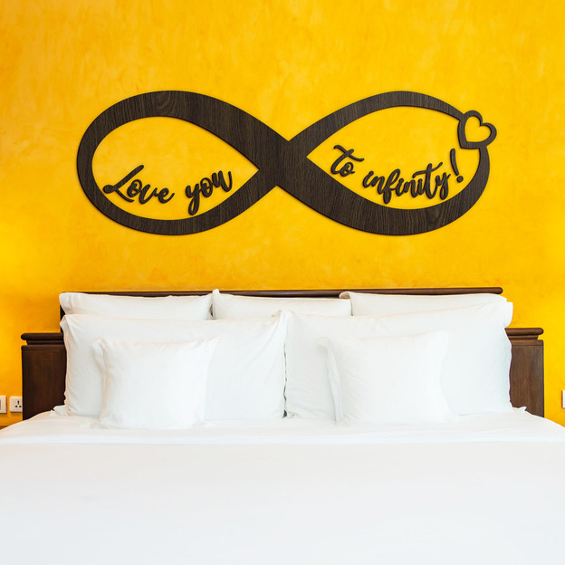 Wooden Sign Infinity - Love You