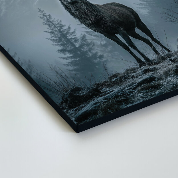 Dizájn kép - Szarvas és hegyek