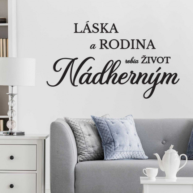 Citát na stenu - Láska, Rodina, Život