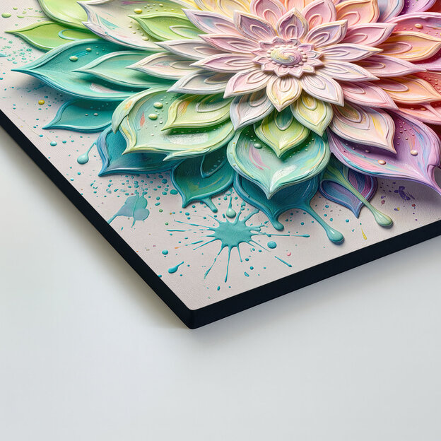 Mandala pasztellszínekben - Pozitivitás