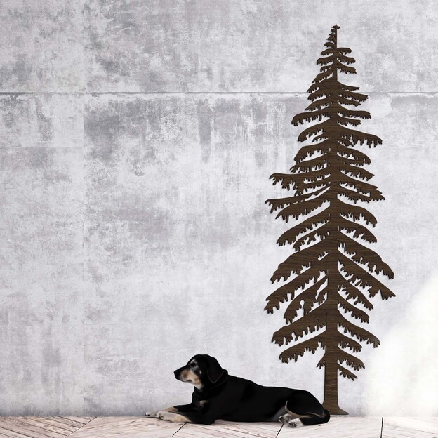 Large Tree on the Wall - Spruce