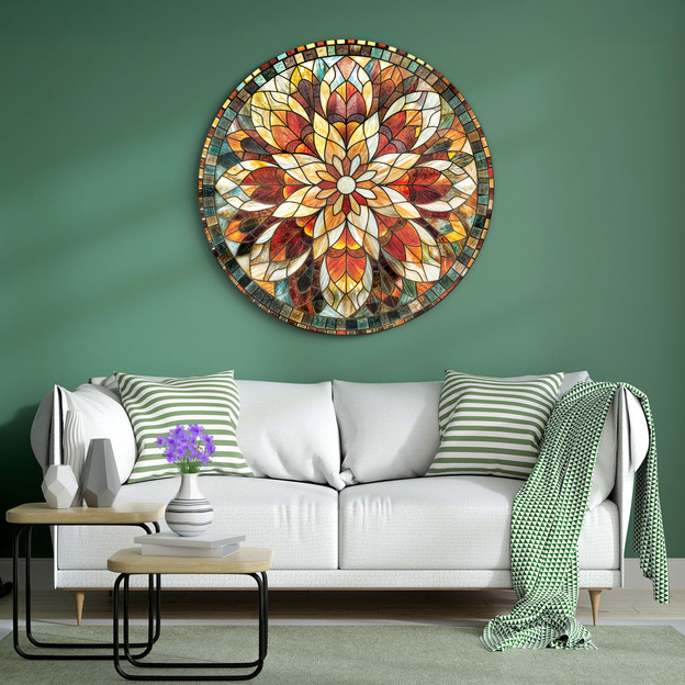 Wooden Wall Mandala - Colors of the World